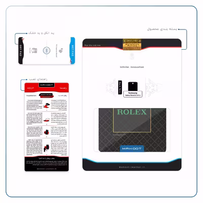 برچسب پوششی ماهوت مدل Rolex-Logo مناسب برای تبلت سامسونگ Galaxy Note 8.0 2013 N5100