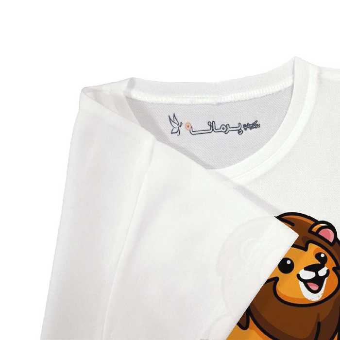 تی شرت بچگانه پرمانه طرح حیوانات بامزه کد pmt.5974