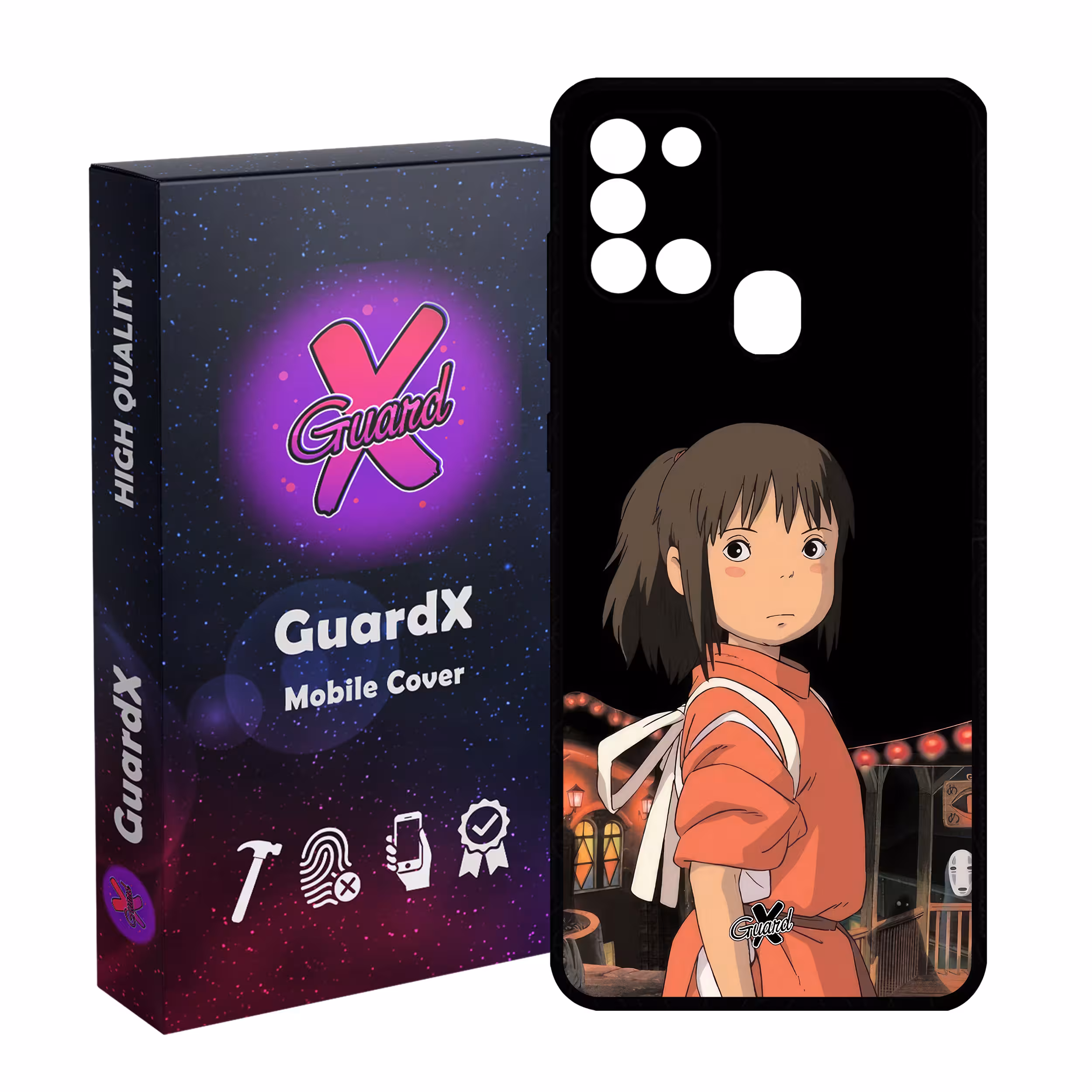 کاور گارد ایکس طرح Spirited Away Anime مدل Glass10574 مناسب برای گوشی موبایل سامسونگ Galaxy A21s
