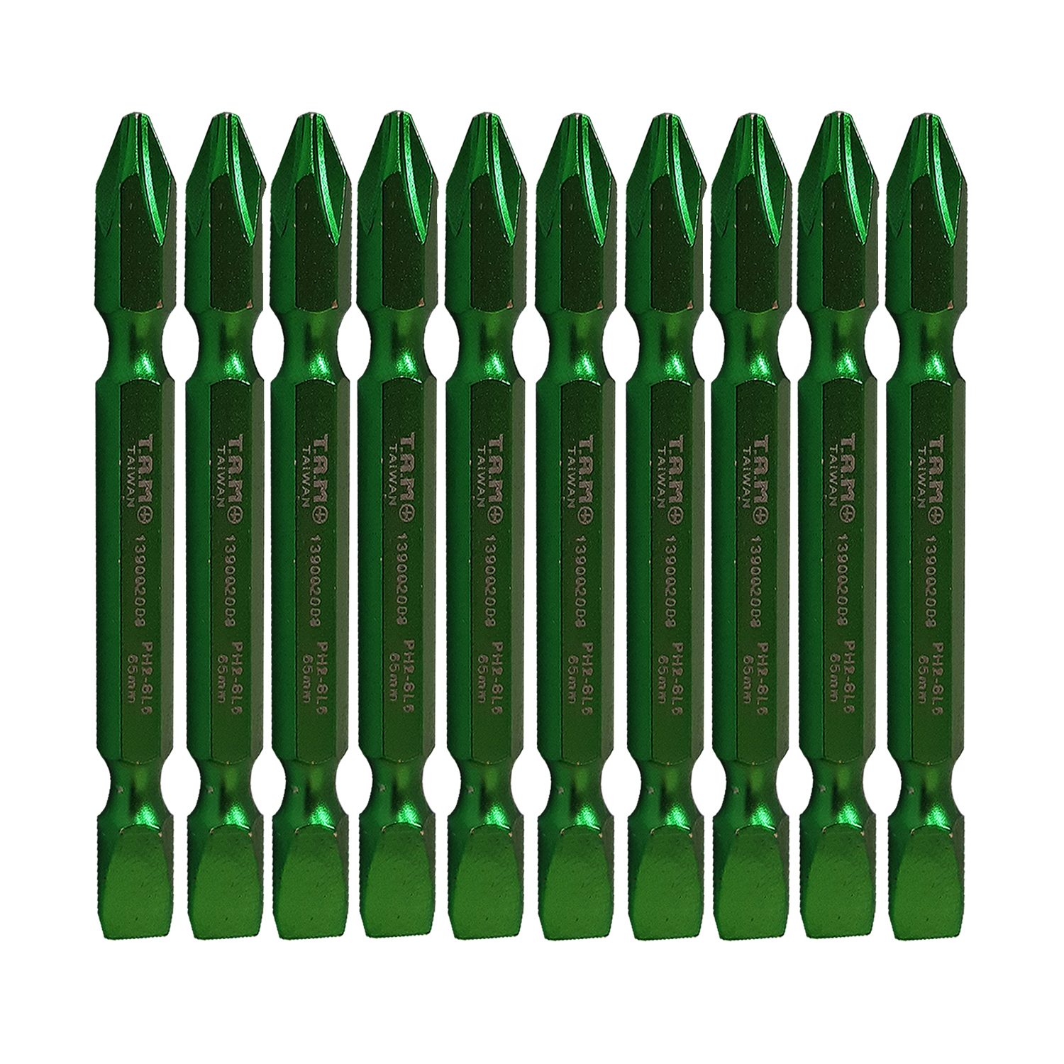 سری پیچ گوشتی یک سر چهارسو یک سر دو سو تام مدل AT - 65 مجموعه 10 عددی