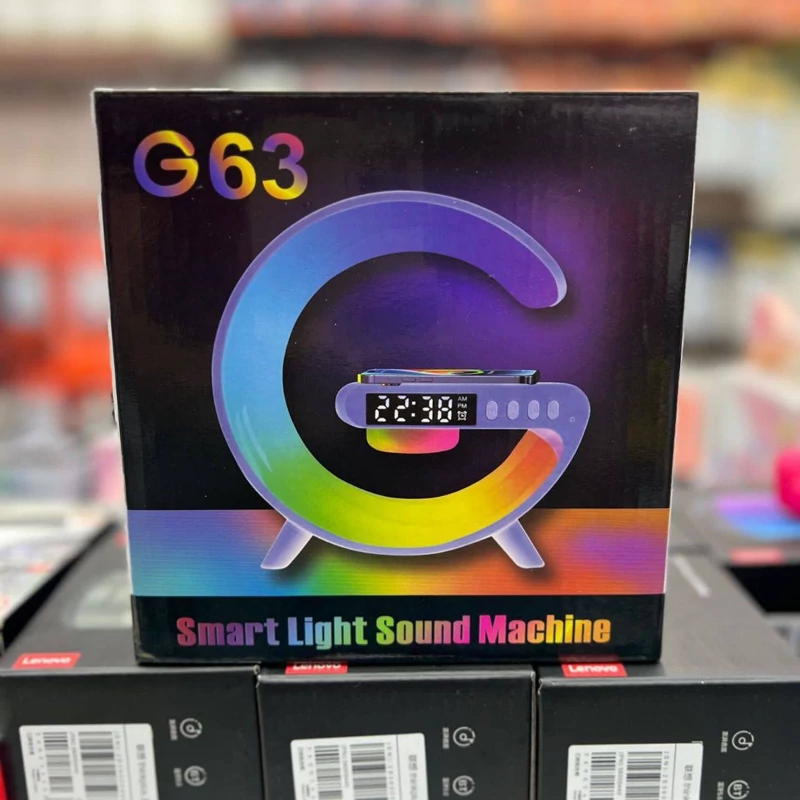 اسپیکر شارژر وایرلس چراغ خواب G مدل G63