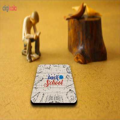 زیر لیوانی لوکسینو مدل BACK TOO SCHOOL بسته 6 عددی