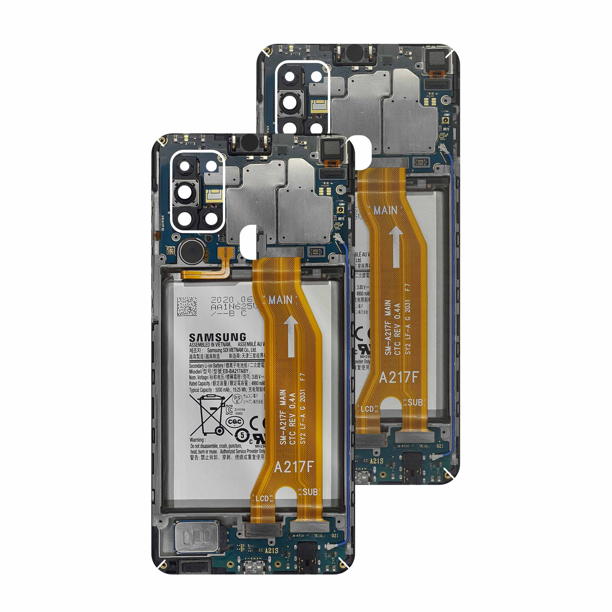 برچسب پوششی ماهوت مدل Underskin VIVID مناسب برای گوشی موبایل سامسونگ Galaxy A21s بسته دو عددی