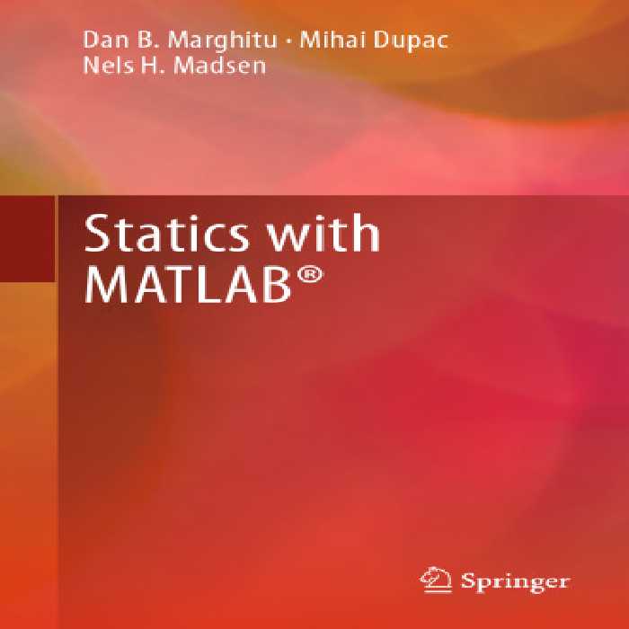 خرید و دانلود نسخه کامل کتاب Statics with MATLAB®