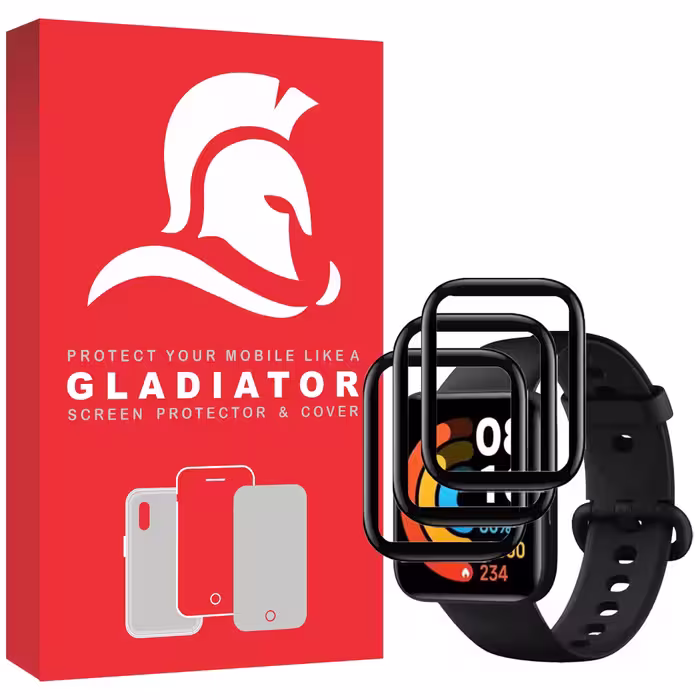 محافظ صفحه نمایش گلادیاتور مدل GWP3000 مناسب برای ساعت هوشمند شیایومی Redmi Watch 2 بسته سه عددی