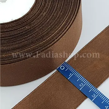 روبان 25 ساتن قهوه ای