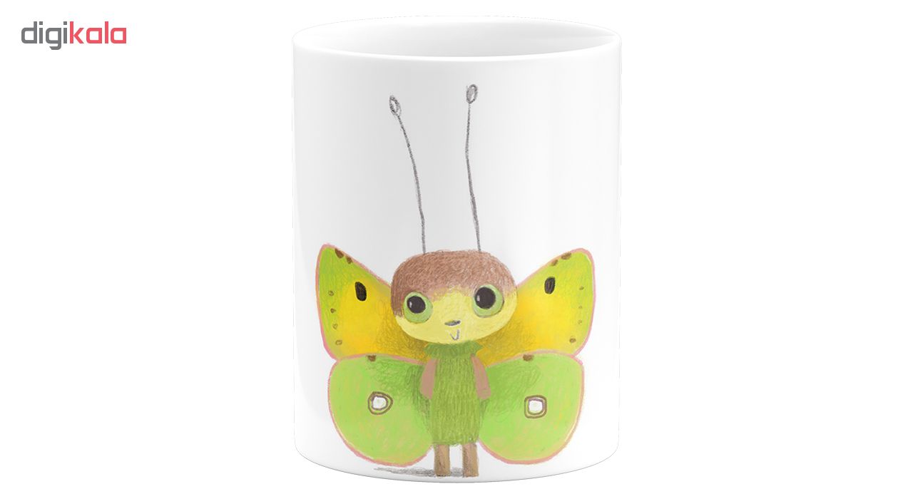 ماگ طرح پروانه کد 10510