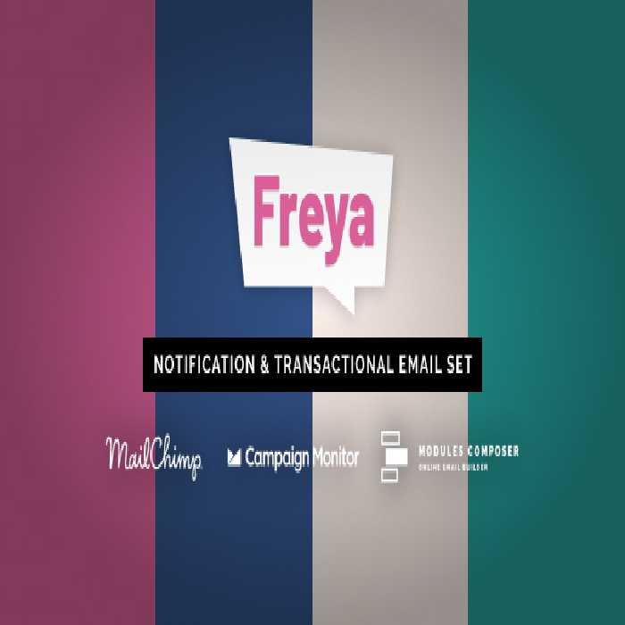 دانلود قالب HTML ایمیل و خبرنامه Freya