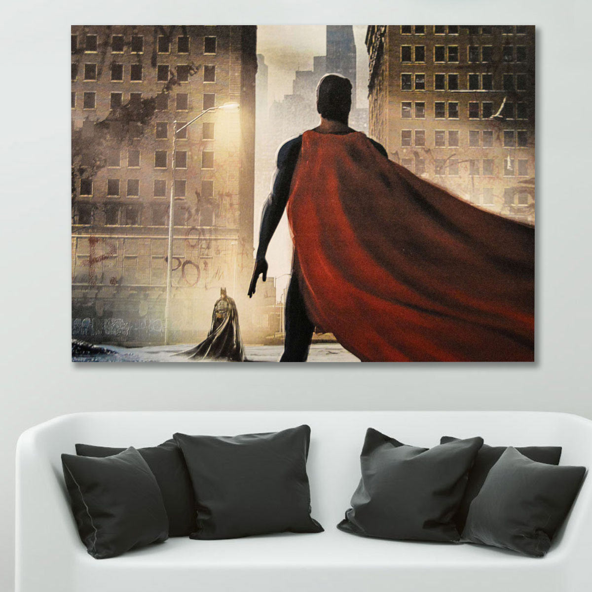 تابلو شاسی گالری استاربوی طرح Batman V Superman مدل Amazing 451