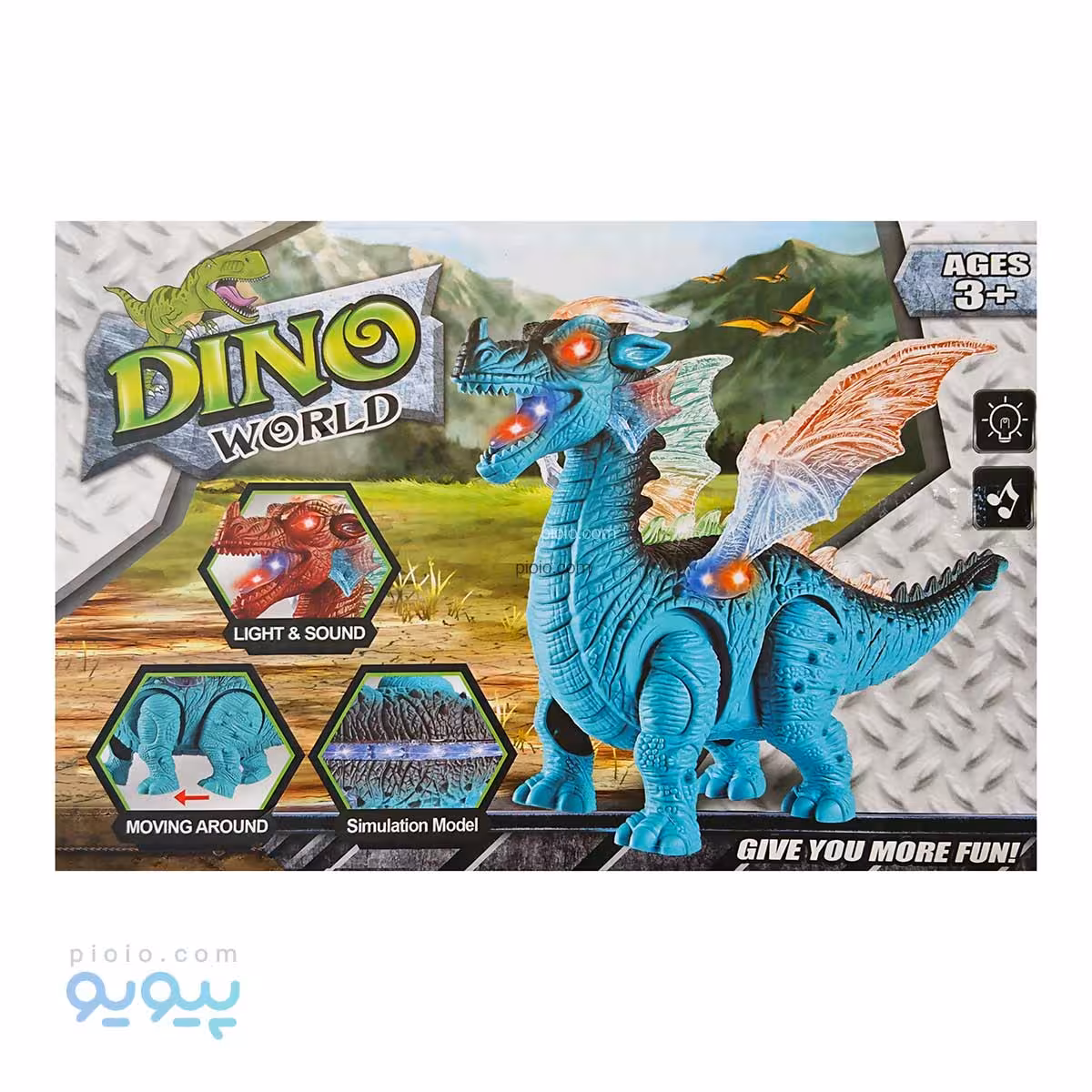 اسباب بازی دایناسور موزیکال DINO آیتم 1388