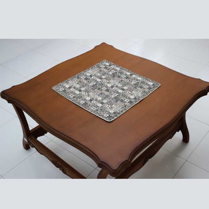 ست رومیزی سه تکه مدل چهارخونه کد 14001