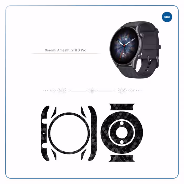 برچسب ماهوت طرح Honey-Comb-Circle مناسب برای ساعت هوشمند شیائومی Amazfit GTR 3 Pro