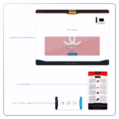 برچسب پوششی ماهوت مدل CHANEL-Logo مناسب برای تبلت اپل iPad Air 2 2014 A1567