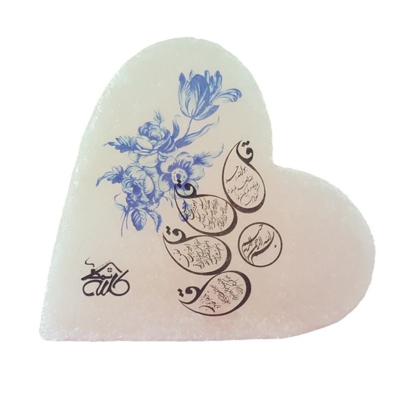  سنگ نمک دکوری طرح قلب کد 3
