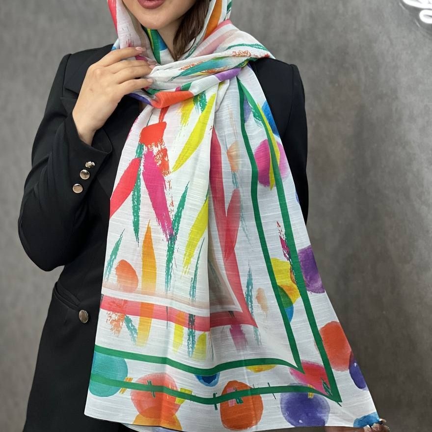 حراج شال نخ اسلپ رنگی زیبا به قیمت عمده