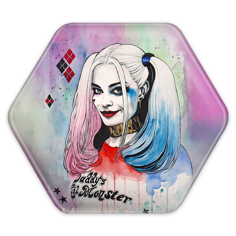 پیکسل خندالو طرح هارلی کویین مدل شش ضلعی کد 3877