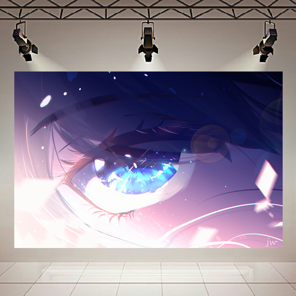 تابلو بوم طرح چشم انیمه ای مدل Shiny Close-up Eye کد AR2975