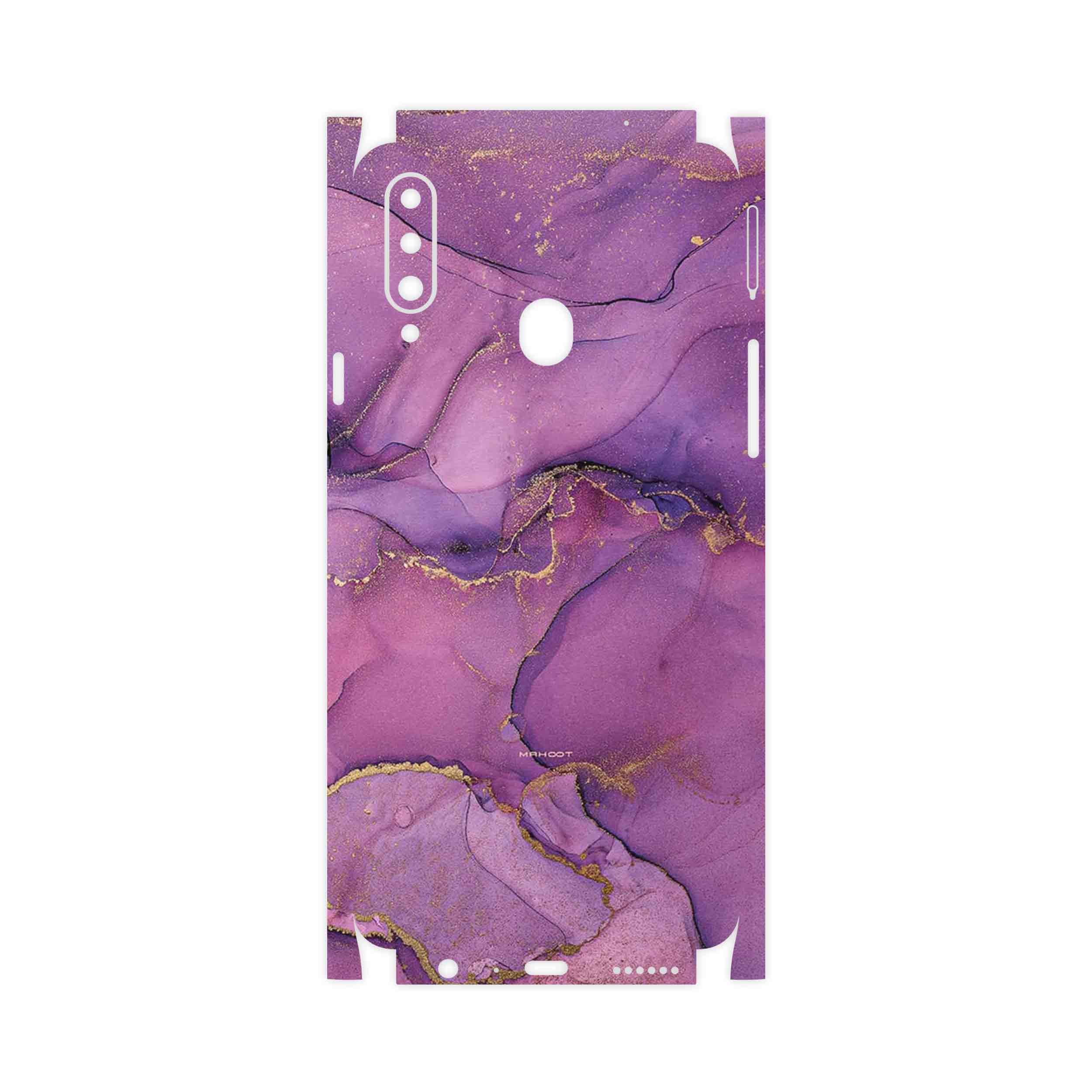 برچسب پوششی ماهوت مدل Purple Marble-FullSkin مناسب برای گوشی موبایل سامسونگ Galaxy A20s