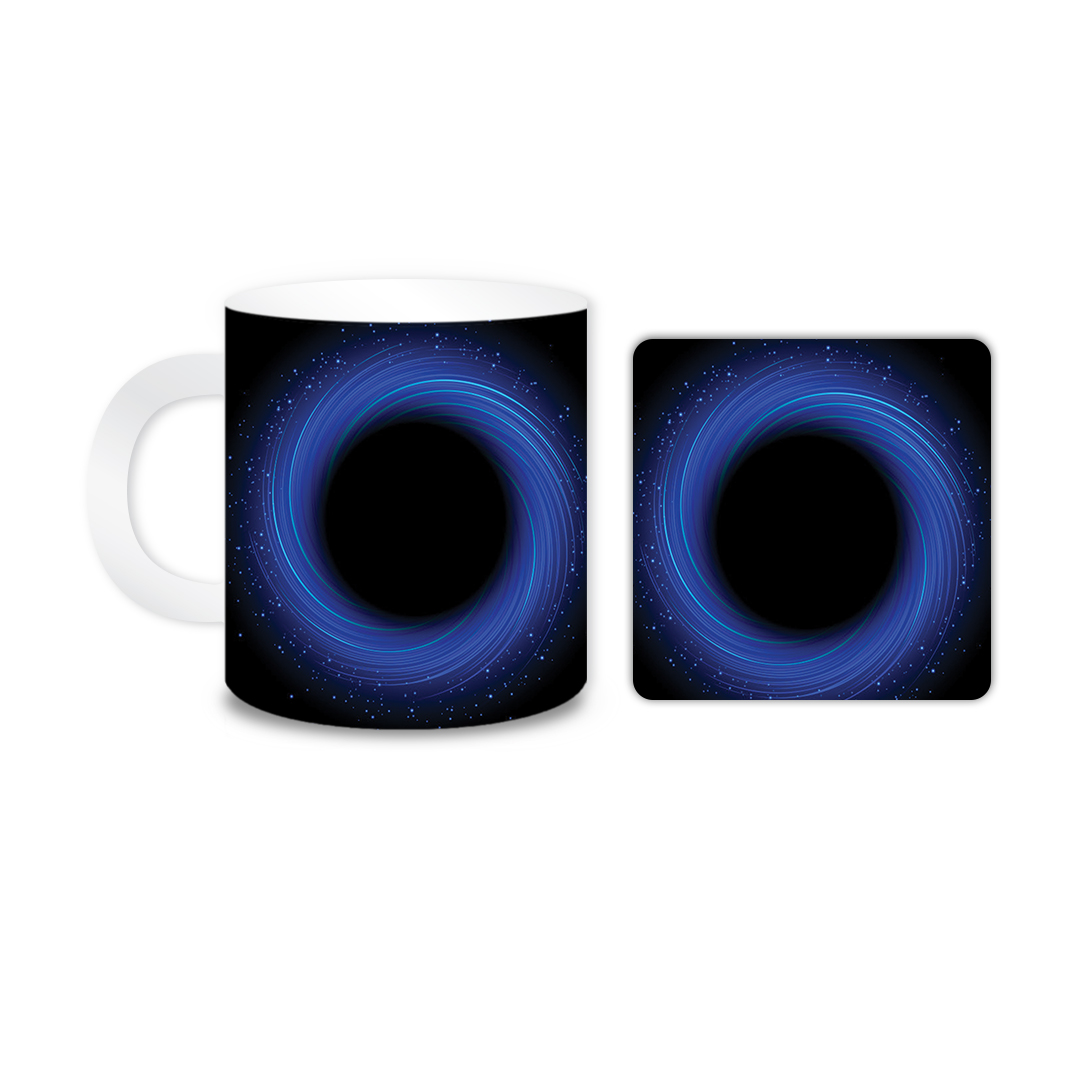 ماگ مدل دایره کد 1555 به همراه زیر لیوانی