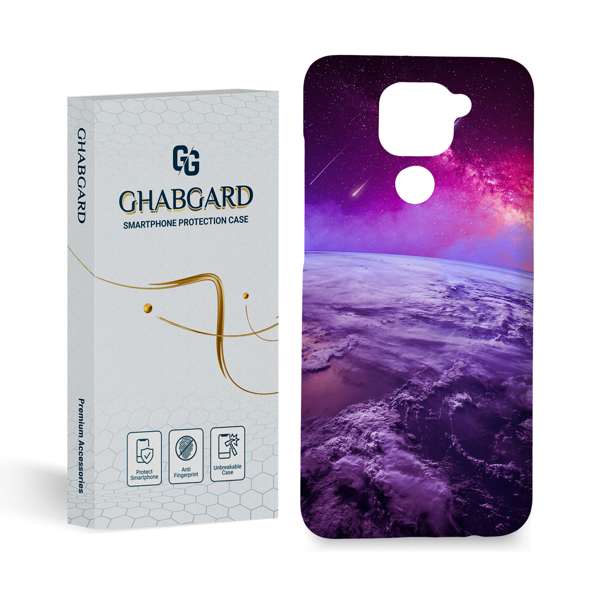 کاور قاب گارد مدل کهکشان  مناسب برای گوشی موبایل  شیائومی Redmi note 9  