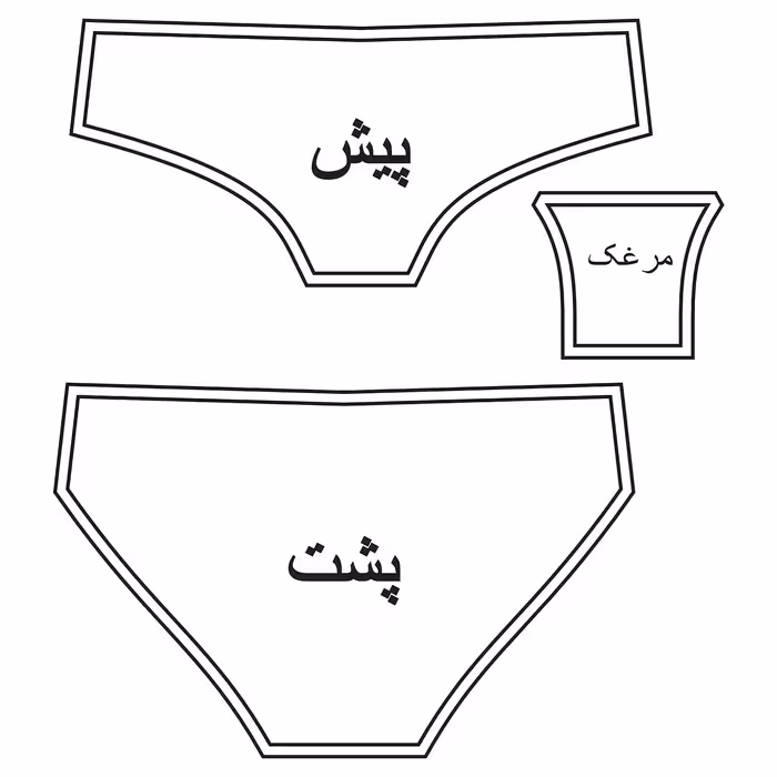 الگو شورت اسلیپ زنانه متد متریک سایز 48 مدل 123.48