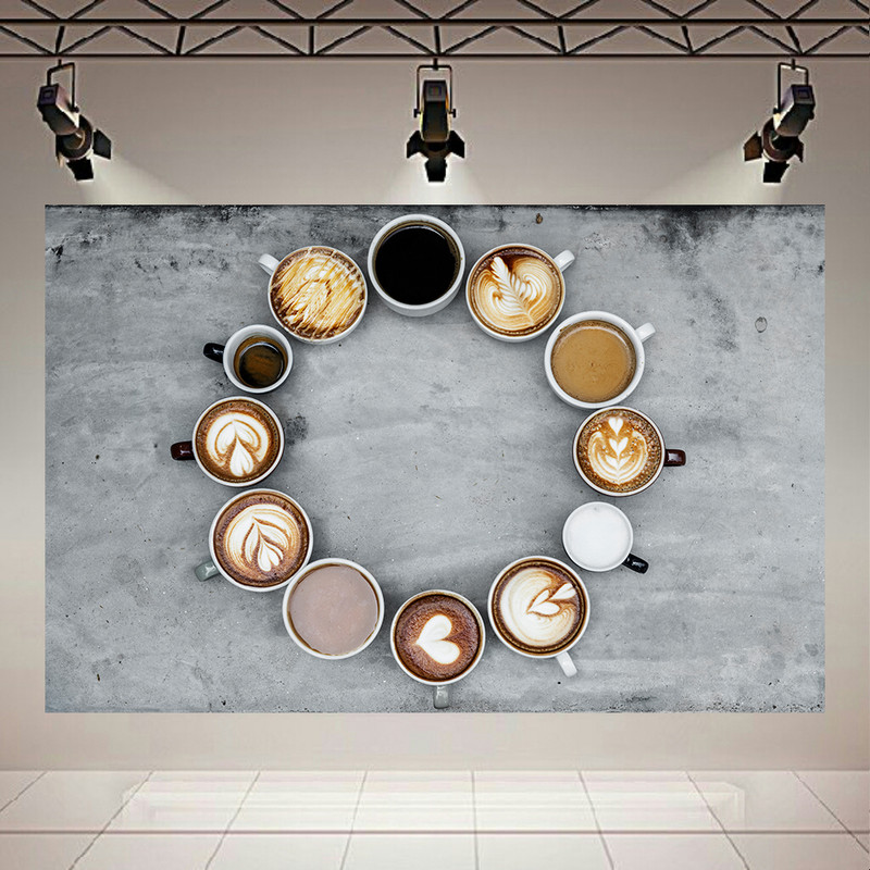 تابلو شاسی مخمل طرح قهوه مدل دیزاین کد AR31293 | دنیای قاب