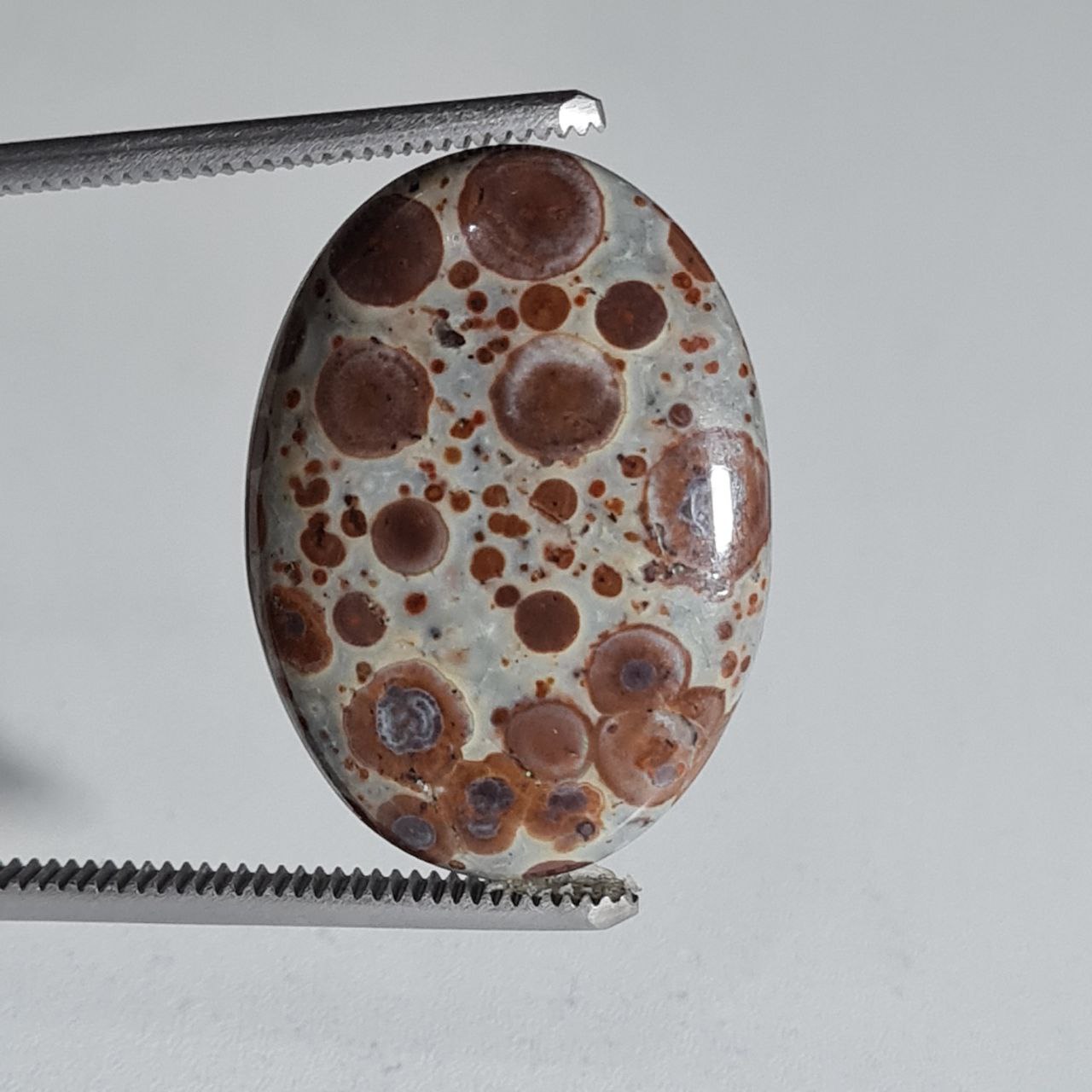 نگین آستروئید جاسپر بیضی طبیعی 3357