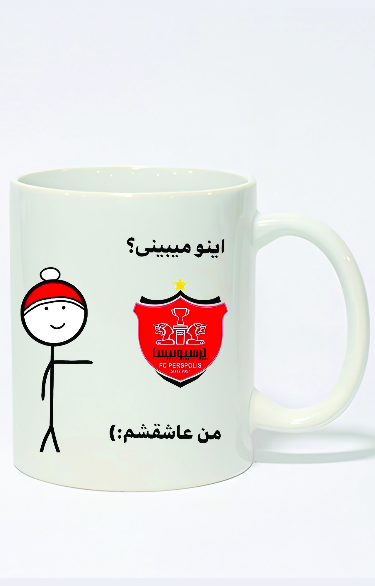 ماگ ساده طرح پرسپولیس کد 3473