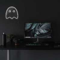 چراغ دیواری نئون دیزاین طرح Packman-2_WHT