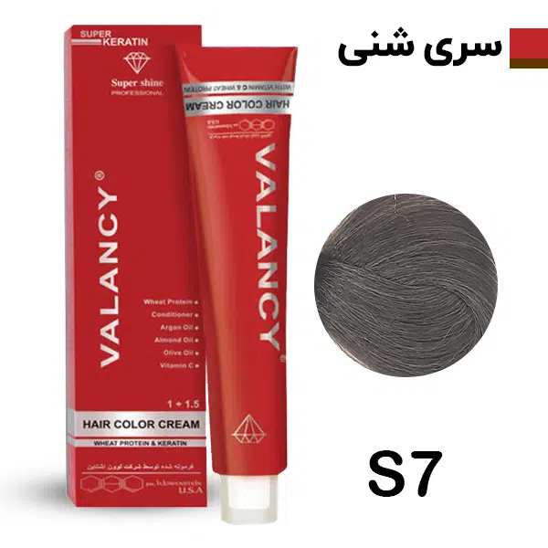 والانسی رنگ مو شنی شماره S7