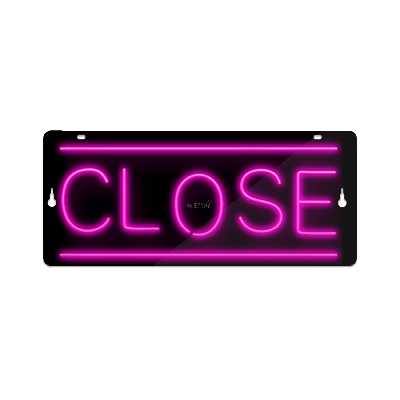 چراغ دیواری نئون دیزاین طرح Close-BL_PN