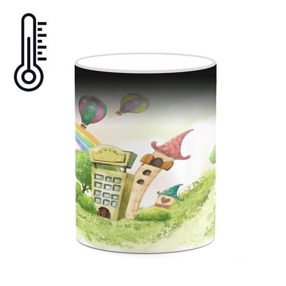 ماگ حرارتی کاکتی طرح دنیای فانتزی مدل mgh18679