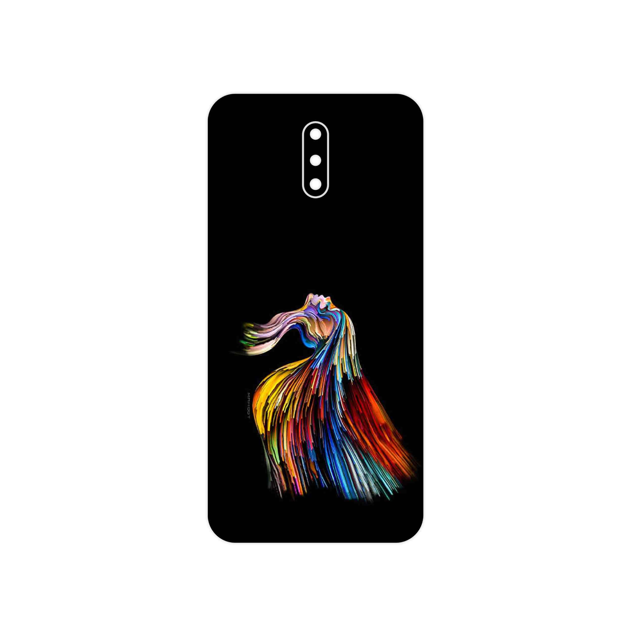 برچسب پوششی ماهوت مدل Rainbow Hair Digital Art مناسب برای گوشی موبایل نوکیا 2.3