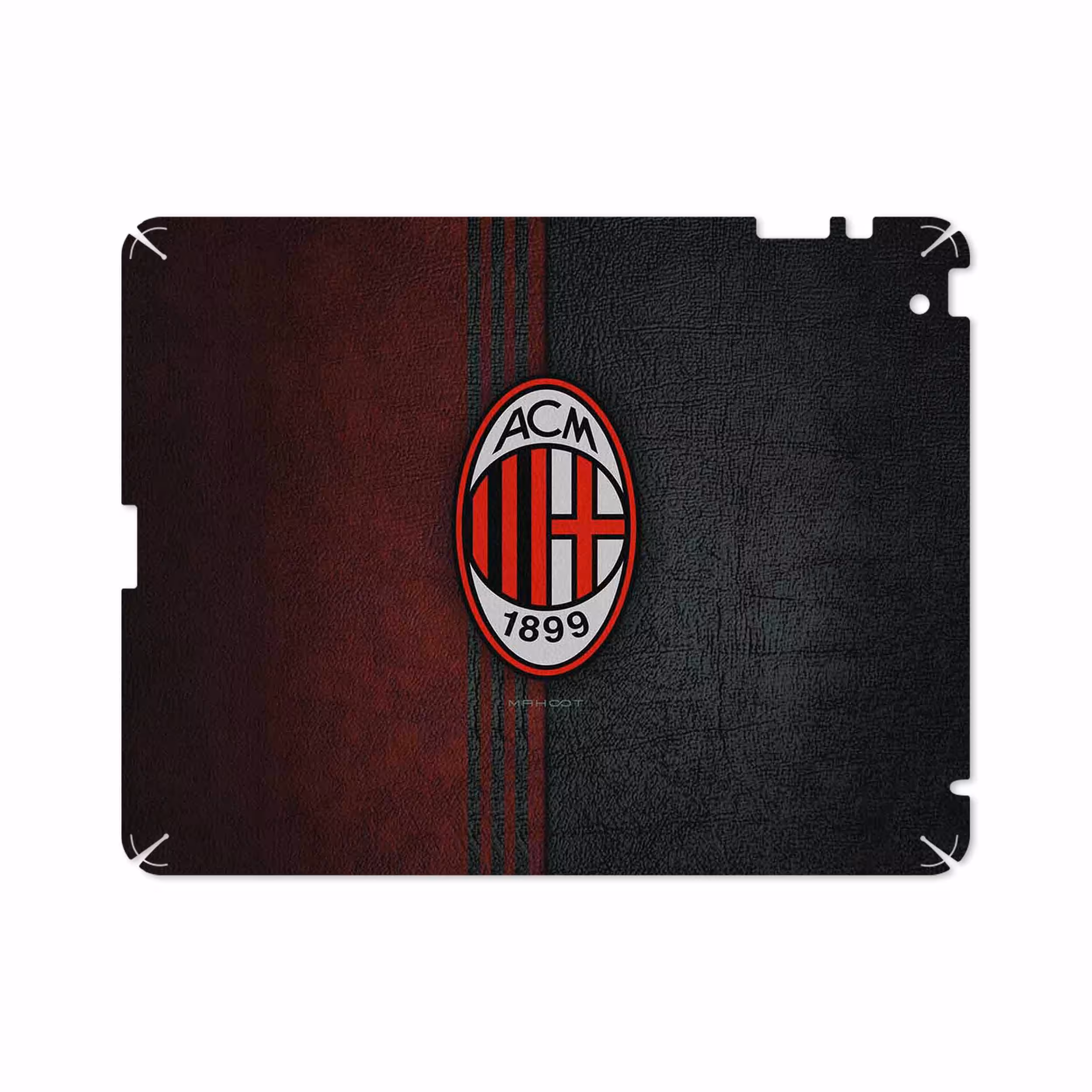 برچسب پوششی ماهوت مدل AC-Milan مناسب برای تبلت اپل iPad 2 2011 A1395