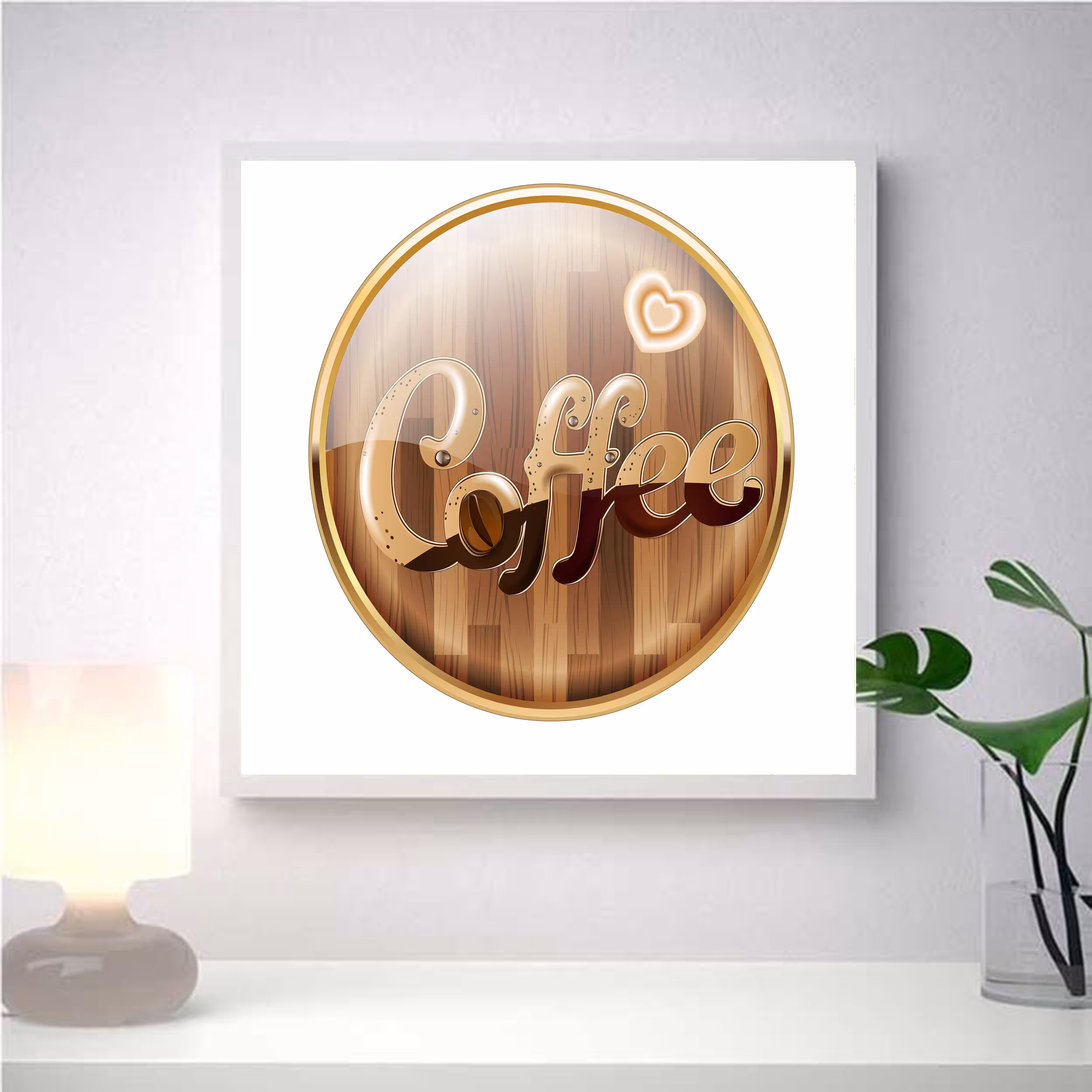 تابلو مدل دکوراتیو طرح COFFE کد 0568