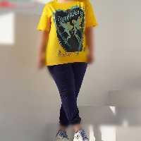 تیشرت و شلوار نخی سایز 46 تا 52 ( ویژه بیگ سایزها با پنجاه طرح متنوع)