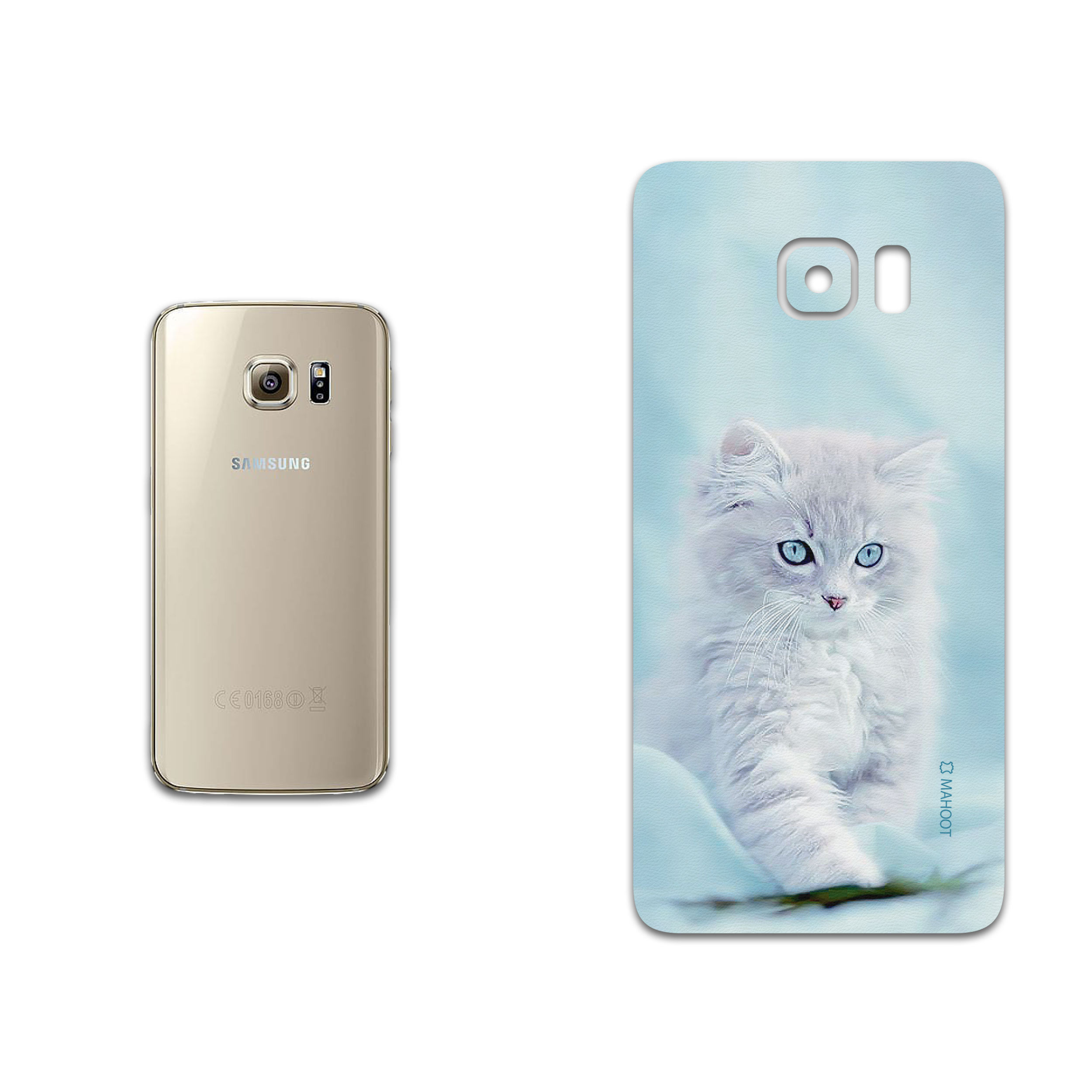 برچسب پوششی ماهوت مدل Cat-1 مناسب برای گوشی موبایل سامسونگ Galaxy S6 Edge Plus