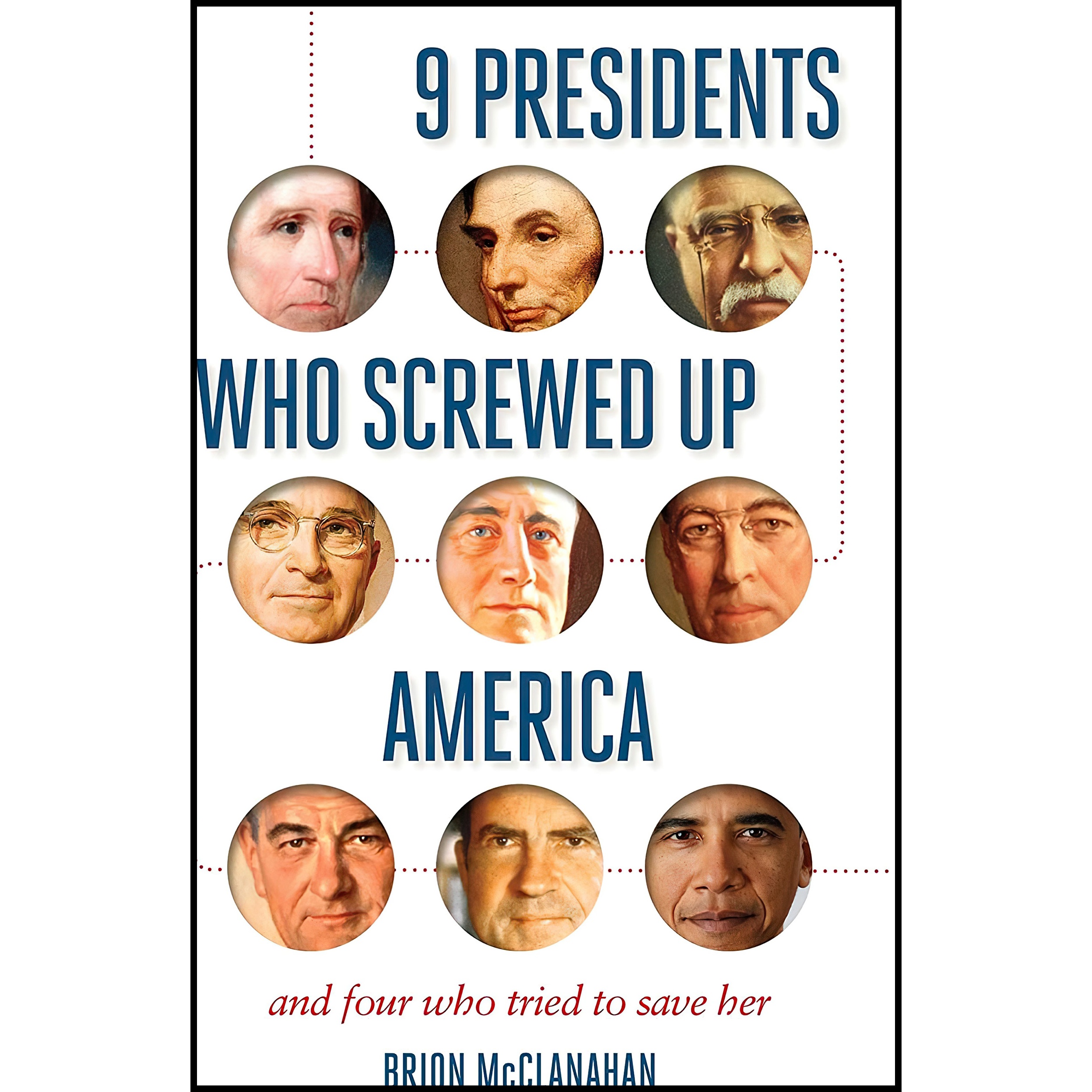 کتاب 9 Presidents Who Screwed Up America اثر Brion T McClanahan انتشارات Regnery History