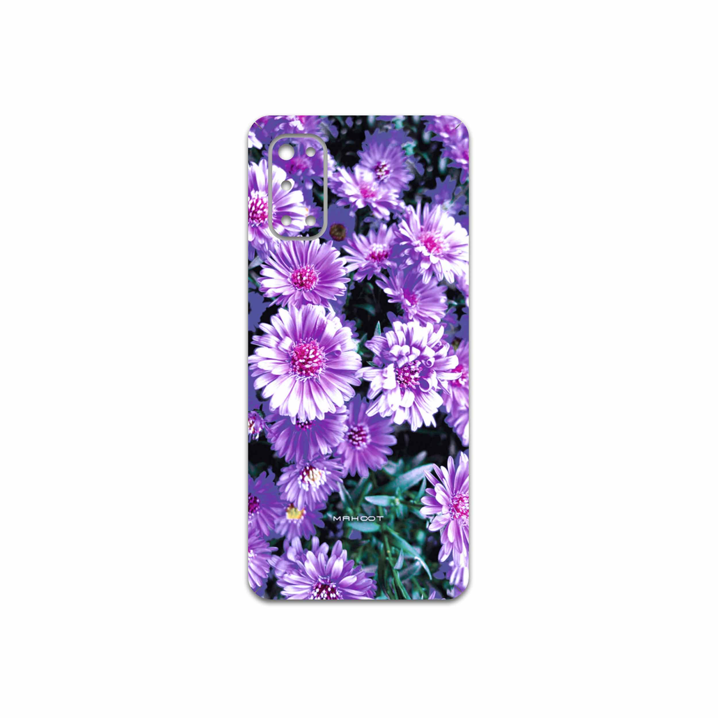 برچسب پوششی ماهوت مدل Purple-Flower مناسب برای گوشی موبایل ریلمی 7 Pro