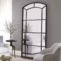 آینه قدی چوبی الف طرح ارکیده 70-W-180