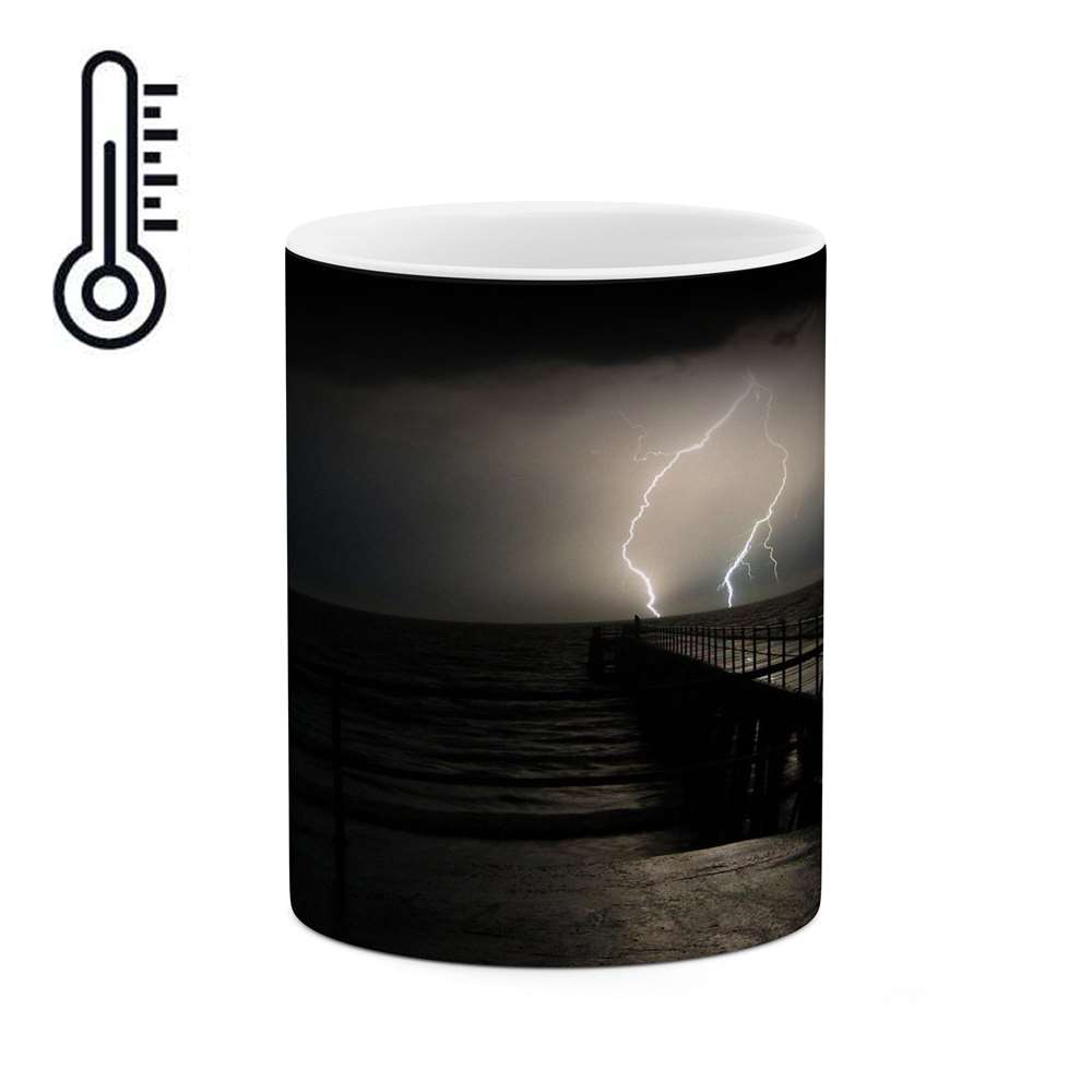 ماگ حرارتی کاکتی طرح رعد و برق مدل mgh12563