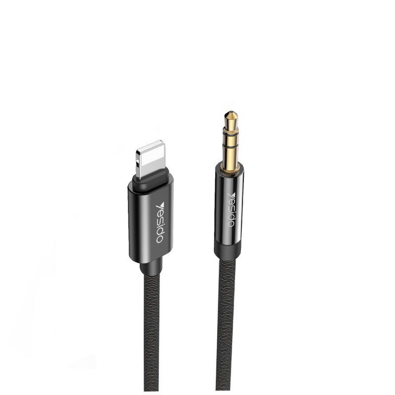 کابل تبدیل لایتنینگ به AUX یسیدو مدل YAU17 طول 1.2 متر