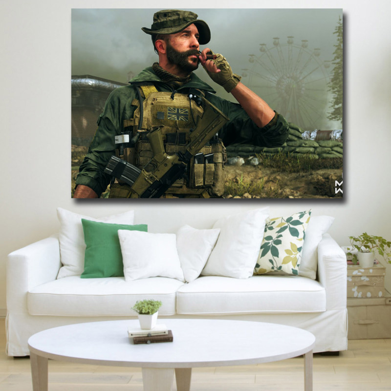 تابلو شاسی دنیای قاب مدل  بازی کال آف دیوتی call of duty | دنیای قاب