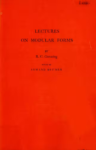 خرید و دانلود نسخه کامل کتاب Lectures on Modular Forms.