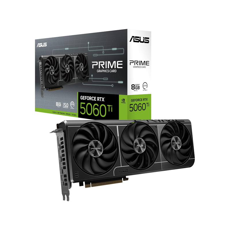 خرید کارت گرافیک ASUS PRIME RTX5060TI O8G | قیمت روز   گارانتی | کارما آی‌تی