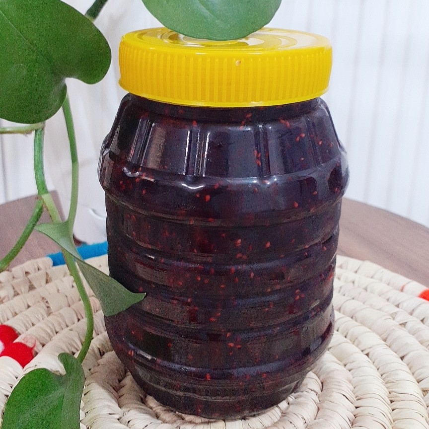 مربای تمشک خانگی بسیار خوشمزه و سالم