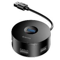 هاب آداپتور یو اس بی بیسوس  Baseus Round Box Hub Adapter USB to USB C30A-03