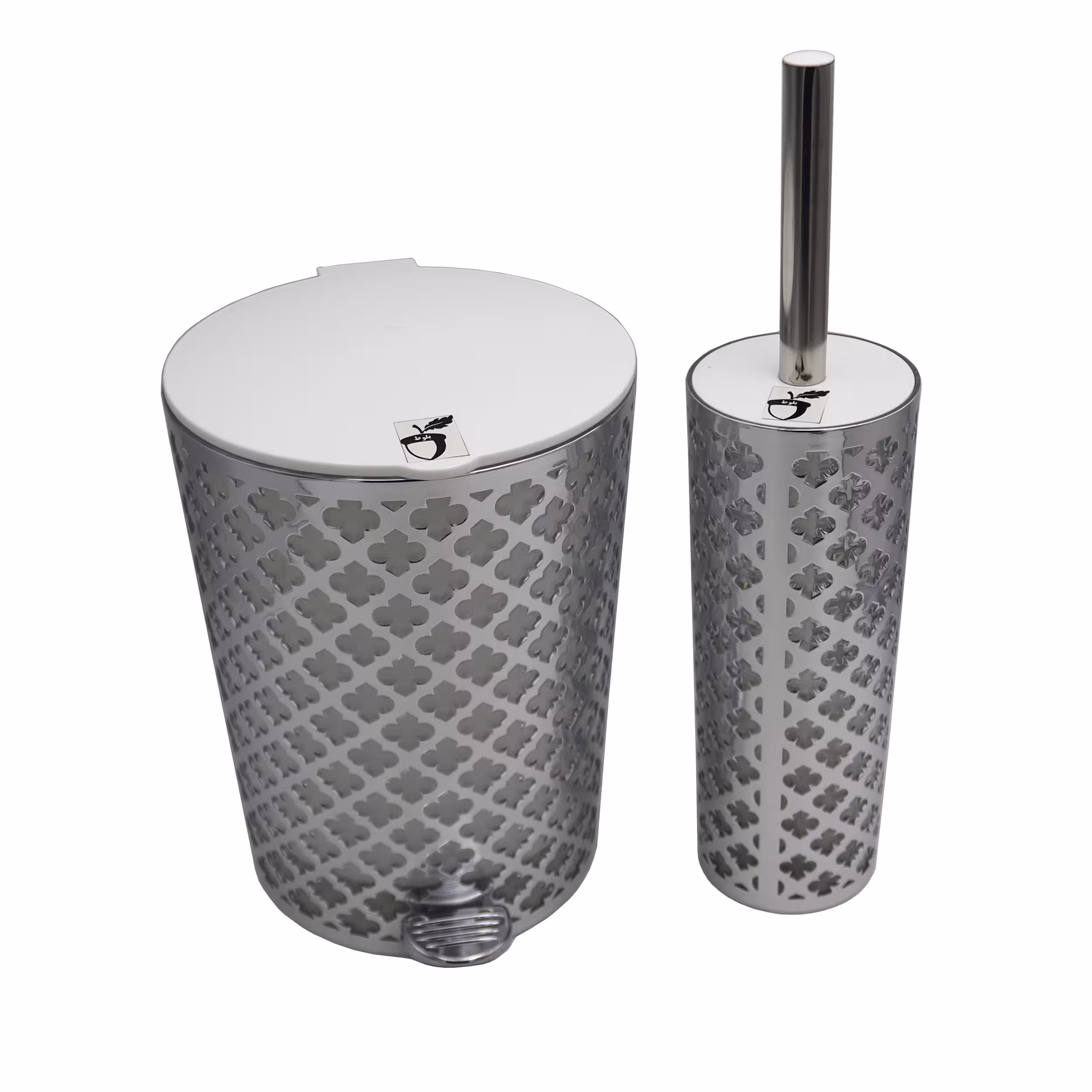 ست سطل و فرچه مدل بلوط طرح گل کد YP-NS-02