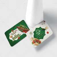 طرح کارت ویزیت کبابی با نان داغ | گرافیک با طعم تربچه