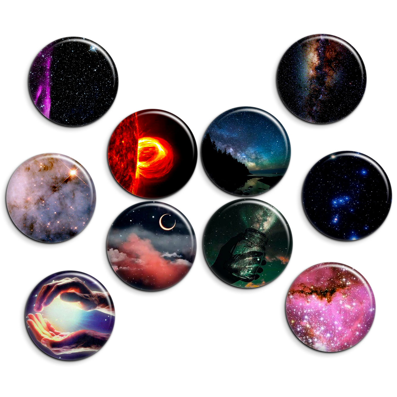 پیکسل پرمانه طرح ستاره و کهکشان کد pmg.7045 مجموعه 10 عددی